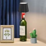 Wireless Bottle Table Lamp 3-color and Stepless Dimming Night Lamp 2000mAh Desk Lamps