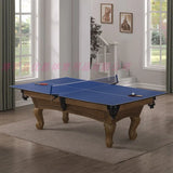 Pool Table Household 233.33cm Billiards Solid Wood Carving Antique Ball Table American Table Tennis Bar