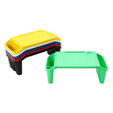 6Pcs Rectangular Kids Lap Desk Tray, Colorful PP Lap Desks