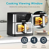 10.2 QT 1700W Large Ccity Air Fryer Oilless Healthy Cooker with 10 Preset Functions