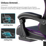 Gaming Chair with Headrest and Lumbar Support, Ergonomic High Back Office Chai