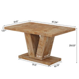 Tribesigns 47-Inch Dining Table for 4-6, White Kitchen Dinner Table