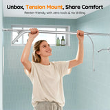 Tandem Shower Head For Couples, Dual Shower Head System - Double Shower Heads for Two People Rod