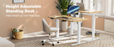 JHK Electric Standing Desk Height Adjustable 40x24 Inch Stand Up Sit Stand