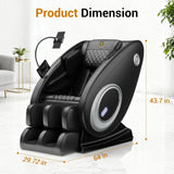 Zero Gravity Full Body Massage Chair with 8 Rollers Air Compression