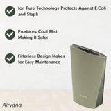 Airvana 1.3L Ultrasonic Cool Mist Humidifier, Black