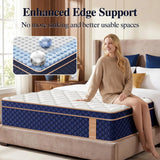12"14"16" Full Queen King Size Hybrid Mattress in a Box w/ Gel Memory Foam