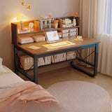 New Model Desk Bookshelf Integrated Student Writing Desk Simple Office Desk