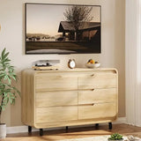 6 Drawers Dresser for Bedroom, 47" with Large Wood Storage for Hallway