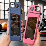 1pc, square water bottle, 12oz （350ml）， leak proof water cup