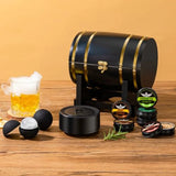 Electric Whiskey Smoker Kit with Wooden Display Barrel Rechargeable