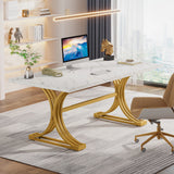 Tribesigns Modern Office Desk, 70.9" Wooden Computer Desk