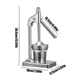 Orange Juice Maker Stainless Steel Manual Juicer Handheld Vegetable Fruit Home Squeezer