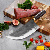 SHANGDAO 7.9" Cleaver Knife, Hand Forged Meat Cleaver Heavy Duty Chopper