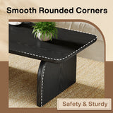 Tribesigns Farmhouse Rectangular Coffee Table, 47.24-Inch w/ Sturdy Base