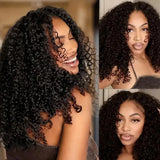 Small Spirals Curly Crochet Human Hair Extensions Deep Pixie Curls Crochet Hair Pre Separated