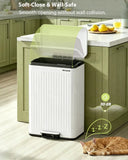 Kitchen Trash Can, 18.5 Gallon / 70L Large Kitchen Garbage Can with Soft Close Lid
