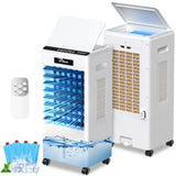 Evaporative Cooler with 8L Tank, 3-in-1 Cooling Fan, 3 Modes 3 Speeds