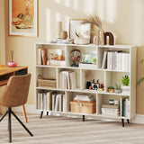 10 Cube Bookcase w/ 5 Metal Legs 2 Anti-tip Devices Display Cabinet Rack