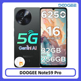 DOOGEE Note59 Pro 5G Smartphone 32GB 256GB 6.75" HD+ 120Hz Display