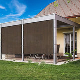 90 Shade Fabric Sun Shade Cloth Privacy Screen with Grommets for Patio Garden
