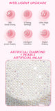 Rechargeable UV LED Nail Lamp 72W Cordless UV Light for Nails With Rhinestone Heart Shaped Manicure Pedicure