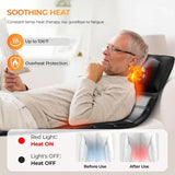 Shiatsu Full Body Massage Mat with Heat Detachable Massager Pad for Pain