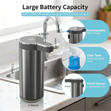 Touchless Foaming Soap Dispenser with USB Rechargeable Battery, 12oz Wall Mounted
