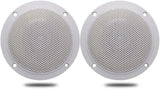 Herdio 4PCS 4'' 160W Marine Waterproof Bluetooth Speaker HIFI Full Range Stereo Motorcycle Boat