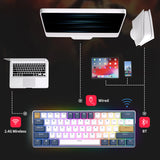 RK61 Plus ROYAL KLUDGE Tri-mode Mechanical Keyboard 2.4G Wireless Bluetooh RGB Backlit Gamer Keyboards