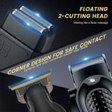 Solimpia Professional Hair Clipper 3-piece Set for Men Rechargeable Cordless Barber Clippers