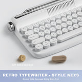 YUNZII B307 Wireless Keyboard, Retro Typewriter Aesthetic Keyboards
