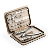 MR. Manicure Sets Pedicure Kits Stainless Steel Nail Clipper Personal Care Tools with PU Leather Case
