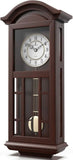 27 inch Wooden Hanging Grandfather Wall Clock with Pendulum - Real Wood
