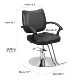 Professional hair salon cutting chair with adjustable and rotating features,exclusively designed for