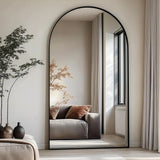 Arched Full Length Floor Mirror 76x34 Inch Wall Or Leaning Standing