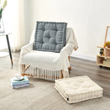 Getmo Resin Meditation Floor Pillow，Square Floor Pillows Seating for Adults