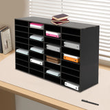 36 Compartment Literature Organizer, Rounded Corners Storage Cabinet,for Files