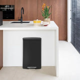 Kitchen Trash Can with Lid for Office Bedroom Bathroom Step Trash Bin