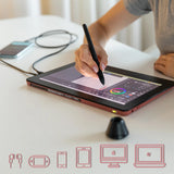 GAOMON 11.6 Inch Graphics Tablet Screen PD1220 Digital Tablets Battery Free Pen Drawing Display