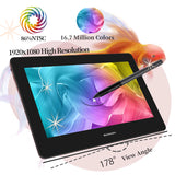 GAOMON 11.6 Inch Graphics Tablet Screen PD1220 Digital Tablets Battery Free Pen Drawing Display