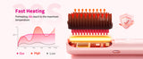 10000mAh Cordless Hair Straightener Comb Brush 5S Fast Heating for Travel - 300M Negative Ions