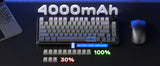 Redragon K673 GB 75% Wireless Gasket RGB 3-Modes 81 Keys Gaming Mechanical Hot-Swap Socket Keyboard