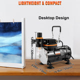 SucceBuy Professional Dual-Action Airbrush Kit 120W Electric Spray Gun Air Brush Painting