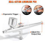 SucceBuy Professional Dual-Action Airbrush Kit 120W Electric Spray Gun Air Brush Painting