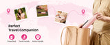 10000mAh Cordless Hair Straightener Comb Brush 5S Fast Heating for Travel - 300M Negative Ions