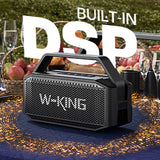 W-KING D9-1 100W Peak 60W RMS Deep Bass Bluetooth Speaker, IPX6 Portable Waterproof Loud Bluetooth