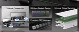 Redragon K744 PRO 99 Keys Wireless Gasket RGB Gaming Keyboard, 3-Mode Mechanical Keyboard w/Hot-Swap Socket