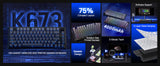 Redragon K673 GB 75% Wireless Gasket RGB 3-Modes 81 Keys Gaming Mechanical