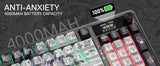 Redragon 719 PRO Wireless Gasket Gaming Hype Screen & Knob, 95 Keys Mechanical Keyboard,Easy-Control 1.14’’ TFT Info Display